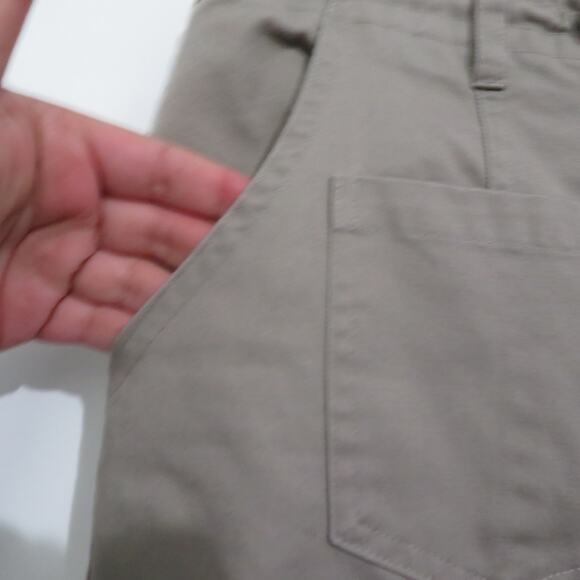 Womens Sz L Tan Pants Cargo Style Pocket Pants Wide Leg - Picture 4 of 8